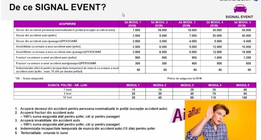 Signal Event? Ai auzit?